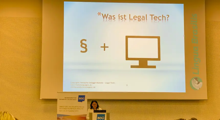 Palestra de Natascha Dalügge-Momme: Legal Tech na área de tradução