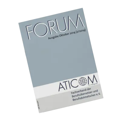 Fachartikel ATICOM Forum Oktober 2014