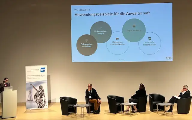 Vortrag von Inka Müller-Seubert zum Thema Legal Tech in der anwaltlichen Beratung